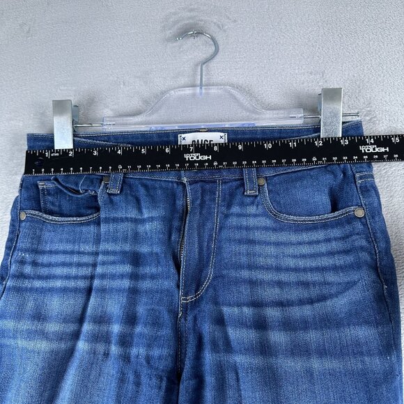 Paige Hoxton Crop Jeans Womens Size 26 Medium Wash Mid Rise Denim Stretch Blue - Picture 7 of 12